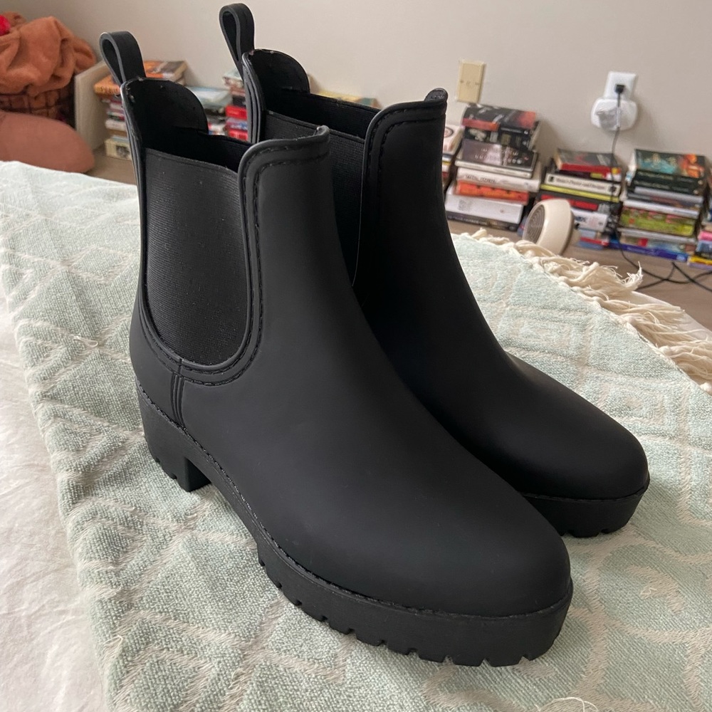 Jeffrey Campbell Cloudy Waterproof Chelsea Rain Boots women’s size 7